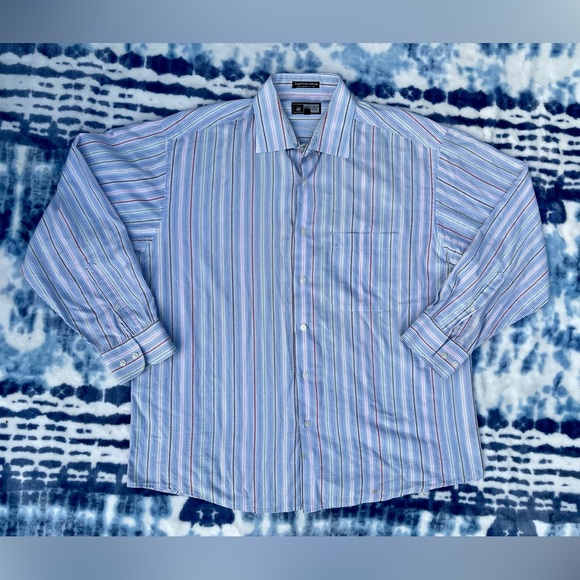 Vintage Single Needle Tailoring Beverly Hills Polo Club 100% Combed Cotton Shirt - Picture 2 of 13